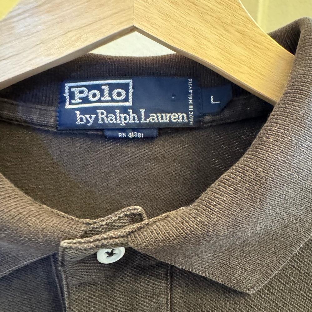 Bundle of Four Ralph Lauren Polo shirts in Black, Red, Maroon, and Lavender  L - Picture 2 of 3